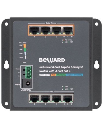 STWP-08HP4. Коммутатор 8-портовый. Beward в Хабаровске