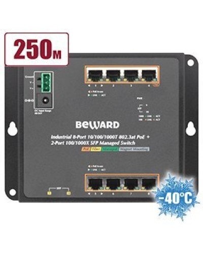 STWP-0802HP. Коммутатор 8-портовый. Beward в Хабаровске