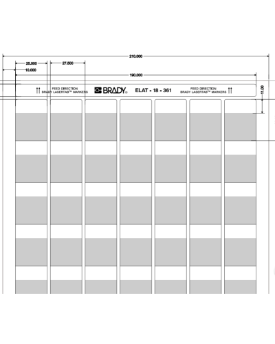 ELAT-18-361-2.5 (уп. 2500 шт.): Этикетка в Хабаровске