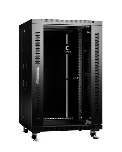 SH-05C-18U60/100-BK (8539c). Шкаф телекоммуникационный 19 напольный 18U. CABEUS в Хабаровске