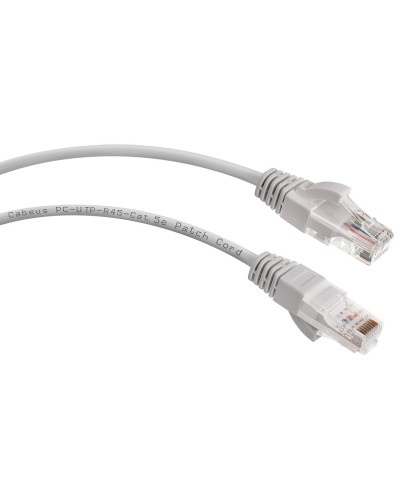PC-UTP-RJ45-Cat.5e-20m-LSZH (9593c), серый. Патч-корд медный. CABEUS в Хабаровске