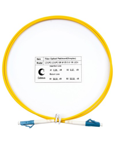 FOP(s)-9-LC-LC-1,5m (8332c). Патч-корд оптический. CABEUS в Хабаровске