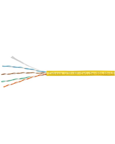 UTP-4P-Cat.5e-SOLID-LSZH-YL (9780c). Кабель «витая пара» (LAN) для структурированных систем связи. CABEUS в Хабаровске