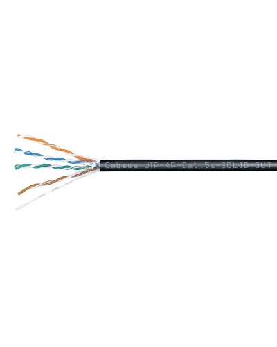 UTP-4P-Cat.5e-SOLID-OUT-LSZH-UV-100 (7172c-5). Кабель «витая пара» (LAN) для структурированных систем связи. CABEUS в Хабаровске