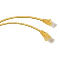 PC-UTP-RJ45-Cat.6-3m-YL (8708c), желтый. Патч-корд медный. CABEUS
