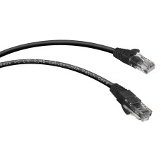 PC-UTP-RJ45-Cat.6-0.5m-BK (8662c), чёрный. Патч-корд медный. CABEUS