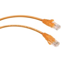 PC-UTP-RJ45-Cat.5e-5m-OR (7690c), оранжевый. Патч-корд медный. CABEUS