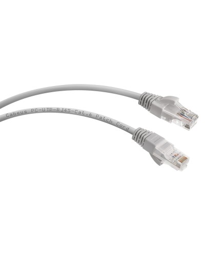 PC-UTP-RJ45-Cat.6-1m (7267c), серый. Патч-корд медный. CABEUS в Хабаровске