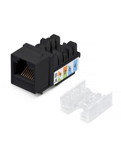 KJ-RJ45-Cat.6-90-SW-BK (10102c). Вставка Keystone Jack RJ-48. CABEUS в Хабаровске