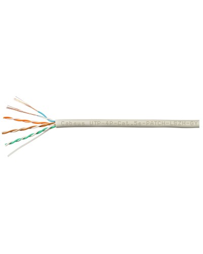 UTP-4P-Cat.5e-SOLID-GY-LIGHT (9995c). Кабель «витая пара» (LAN) для структурированных систем связи. CABEUS в Хабаровске