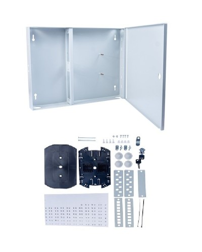 FO-WL-16-SC/2LC/FC/ST-FP-K (12302c). Бокс оптический настенный. CABEUS в Хабаровске