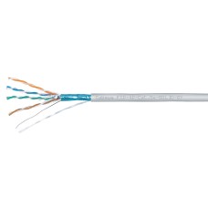 FTP-4P-Cat.5e-SOLID-LSZH-GY-100 (10441c-5). Кабель «витая пара» (LAN) для структурированных систем связи. CABEUS
