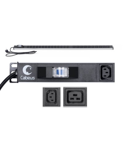 PDU-16-14C13-10C19-B-C14 (9553c). Блок розеток. CABEUS в Хабаровске