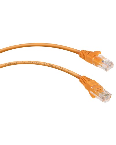 PC-UTP-RJ45-Cat.5e-1.5m-OR (7697c), оранжевый. Патч-корд медный. CABEUS в Хабаровске