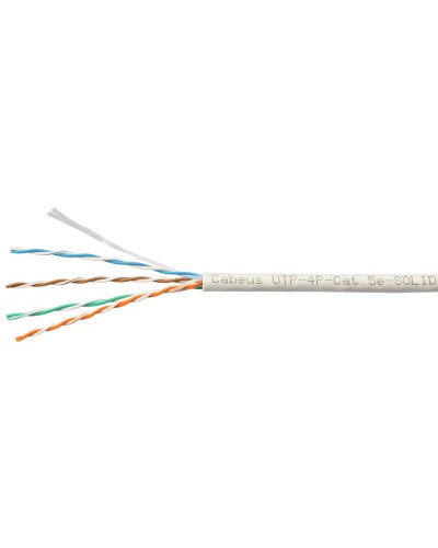 UTP-4P-Cat.5e-SOLID-LSZH-GY-LIGHT (9996c). Кабель «витая пара» (LAN) для структурированных систем связи. CABEUS в Хабаровске