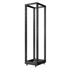 RA-47U-1000-BK (10162c). Открытая стойка 19, 47U, двухрамная, усиленная, цвет черный. CABEUS