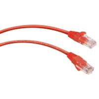 PC-UTP-RJ45-Cat.5e-0.5m-RD (7668c), красный. Патч-корд медный. CABEUS