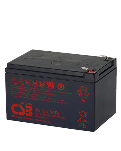 CSB HR 1251W. Аккумулятор герметичный свинцово-кислотный. CSB в Хабаровске