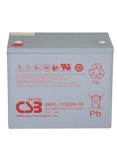 CSB XHRL 12360W FR. Аккумулятор герметичный свинцово-кислотный. CSB в Хабаровске