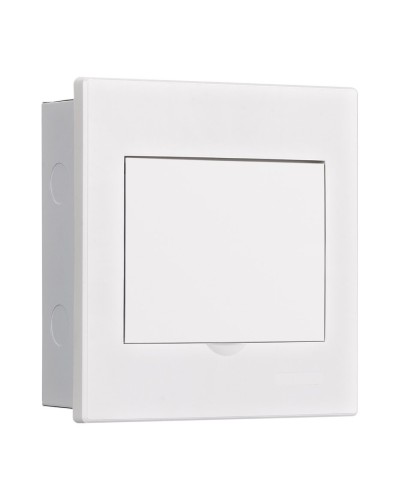 Корпус ЩРВ-М 6 модулей IP41 встраиваемый белая дверь (31101DEK). Корпус пластиковый. DEKraft в Хабаровске