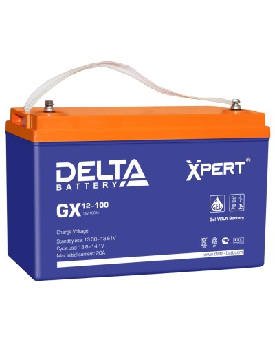 Delta GX 12-100. Аккумулятор герметичный свинцово-кислотный. Delta в Хабаровске