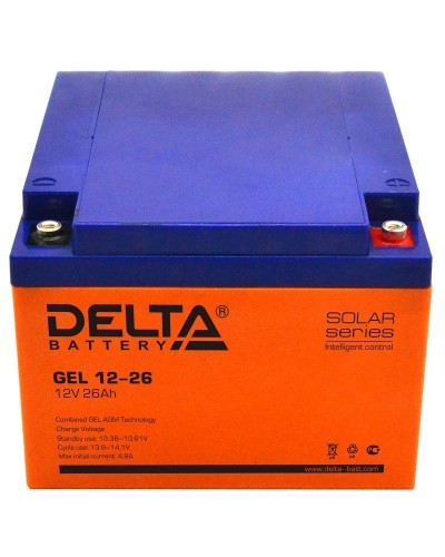 Delta GEL 12-26. Аккумулятор герметичный свинцово-кислотный. Delta в Хабаровске