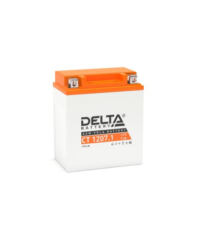 Delta CT 1207.1. Аккумулятор герметичный свинцово-кислотный стартерный. Delta в Хабаровске