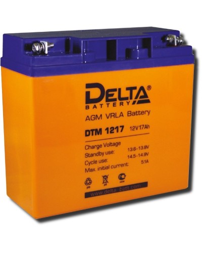 Delta DTM 1217. Аккумулятор герметичный свинцово-кислотный. Delta в Хабаровске