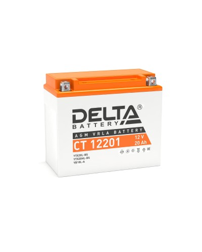 Delta CT 12201. Аккумулятор герметичный свинцово-кислотный стартерный. Delta в Хабаровске