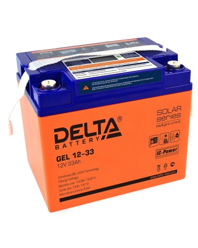 Delta GEL 12-33. Аккумулятор герметичный свинцово-кислотный. Delta в Хабаровске
