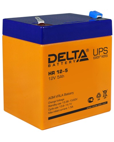 Delta HR 12-5. Аккумулятор герметичный свинцово-кислотный. Delta в Хабаровске