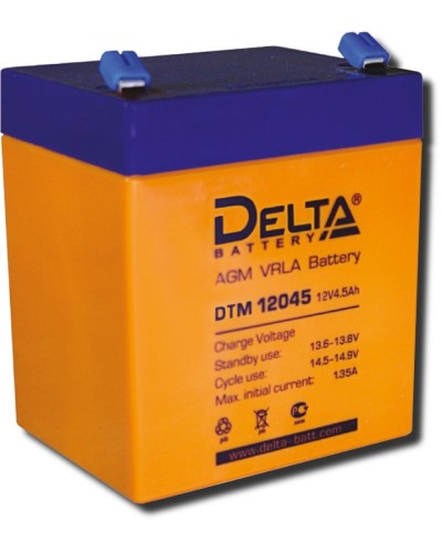 Delta DTM 12045. Аккумулятор герметичный свинцово-кислотный. Delta в Хабаровске