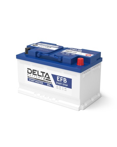 Delta START MASTER EFB 1285 (85 Ah). Аккумулятор автомобильный герметичный свинцово-кислотный. Delta в Хабаровске