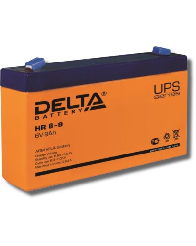 Delta HR 6-9. Аккумулятор герметичный свинцово-кислотный. Delta в Хабаровске