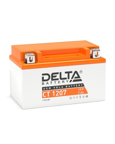 Delta CT 1207. Аккумулятор герметичный свинцово-кислотный стартерный. Delta в Хабаровске