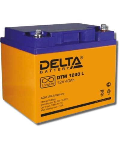 Delta DTM 1240 L. Аккумулятор герметичный свинцово-кислотный. Delta в Хабаровске
