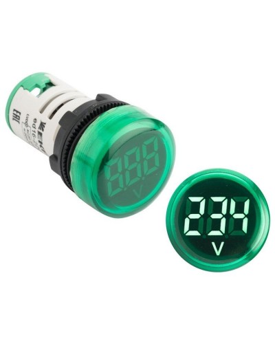 ED16-22VD (ed16-22vd-g). Индикатор значения напряжения зеленый. EKF в Хабаровске