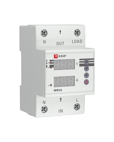 MRVA 40A PROxima (MRVA-40A). Реле напряжения и тока с дисплеем. EKF в Хабаровске
