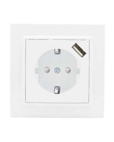 Минск Розетка 1-местная СП с/з 16А (ERR16-028-100-USB). Розетка 1-местная СП с/з 16А. EKF в Хабаровске