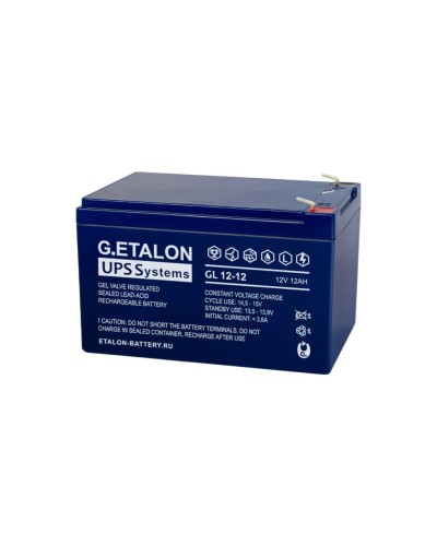 G.ETALON GL 12-12. Аккумулятор герметичный свинцово-кислотный. ETALON в Хабаровске