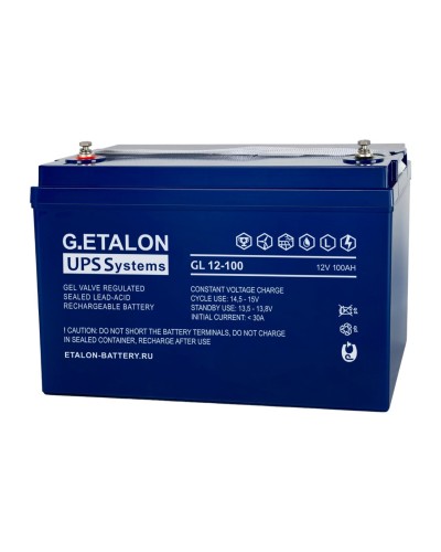 G.ETALON GL 12-100. Аккумулятор герметичный свинцово-кислотный. ETALON в Хабаровске