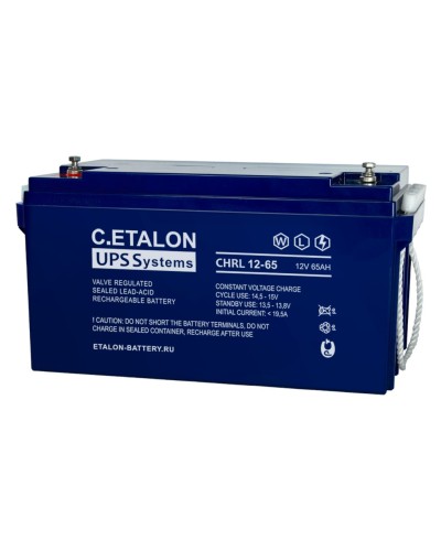 C.ETALON CHRL 12-65. Аккумулятор герметичный свинцово-кислотный. ETALON в Хабаровске
