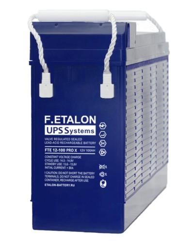 F.ETALON FTE 12-100 PRO X. Аккумулятор герметичный свинцово-кислотный. ETALON в Хабаровске