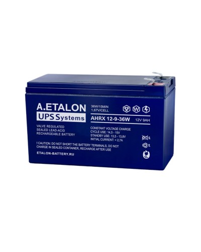 A.ETALON AHRX 12-9-36W. Аккумулятор герметичный свинцово-кислотный. ETALON в Хабаровске