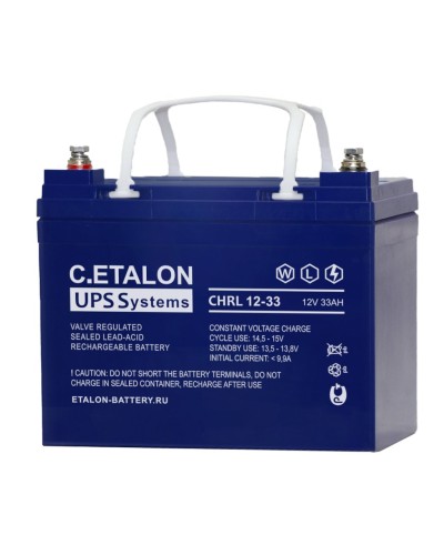 C.ETALON CHRL 12-33. Аккумулятор герметичный свинцово-кислотный. ETALON в Хабаровске