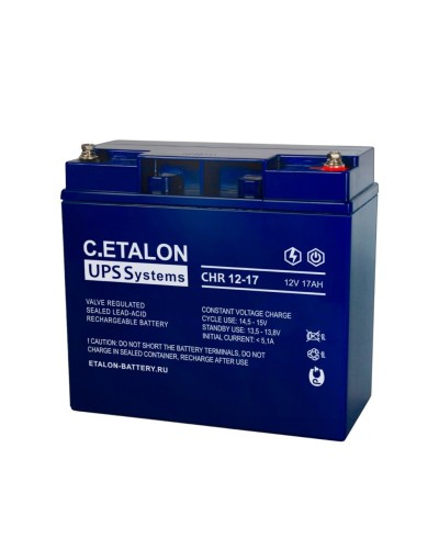 C.ETALON CHR 12-17. Аккумулятор герметичный свинцово-кислотный. ETALON в Хабаровске