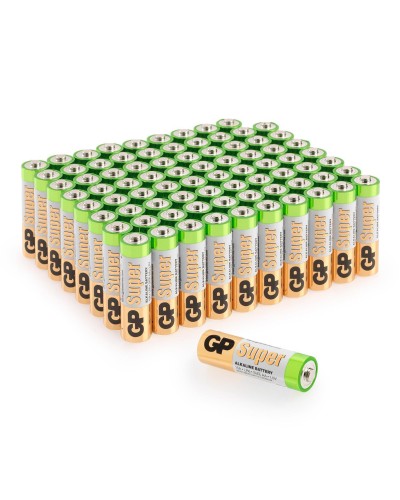 GP Super Alkaline 15A AA (GP 15A-2CRVS80), упак. 80 шт.. Алкалиновые батарейки. GP Batteries в Хабаровске