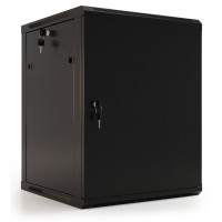 TWB-1566-SR-RAL9004. Шкаф телекоммуникационный 19 настенный 15U. Hyperline