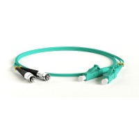 FC-D2-503-FC/PR-LC/PR-H-1M-LSZH-AQ. Патч-корд волоконно-оптический многомодовый. Hyperline