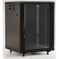 TWB-FC-1545-GP-RAL9004. Шкаф телекоммуникационный 19 настенный 15U. Hyperline